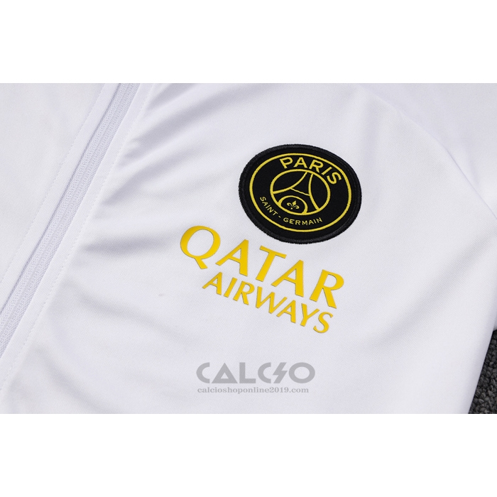 Tuta da Track di Giacca Paris Saint-Germain Jordan 2023-2024 Bianco